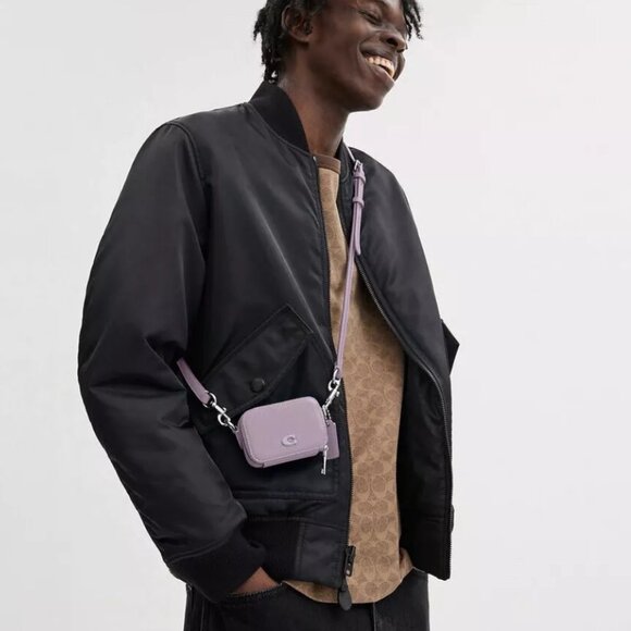 🌸 Coach Crossbody Pouch Soft Purple - Picture 3 of 12